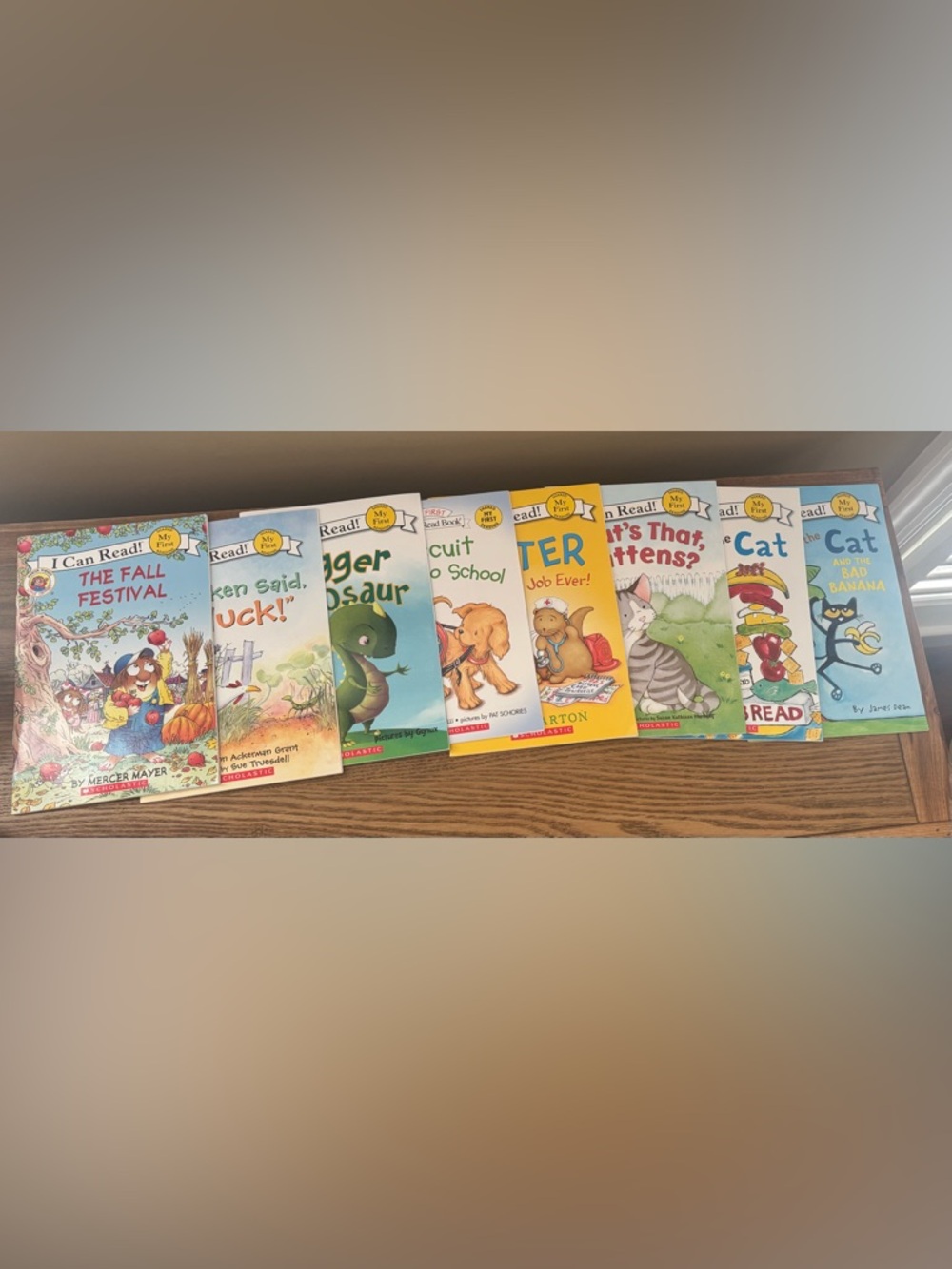 NOS I Can Read Beginner 8 Book LOT Animals Dog Cat Otter Dino Chicken +
